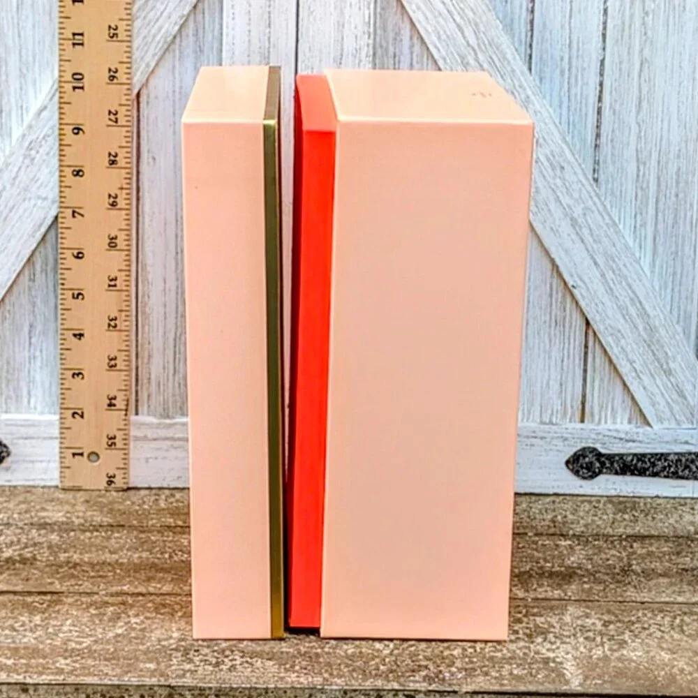NWT♠️KATE SPADE Small Nesting Box - Light Coral & Neon Orange - Picture 6 of 8
